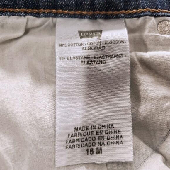 Levi's 512 Jeans Women 16M Dark Wash Bootcut Perfectly Slimming Western Rodeo - Picture 10 of 12